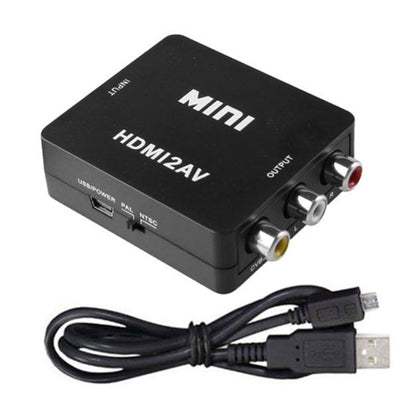 VK-126 อะแดปเตอร์แปลงวิดีโอ Mini HD HDMI เป็น AV/CVBS, HDMI to AV/CVBS