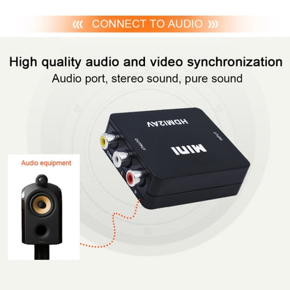 VK-126 อะแดปเตอร์แปลงวิดีโอ Mini HD HDMI เป็น AV/CVBS, HDMI to AV/CVBS