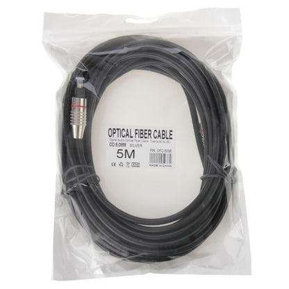 สายไฟเบอร์ออปติกเสียงดิจิตอล Toslink M ถึง M, OD: 5.0 มม., ความยาว: 5 ม, 5m