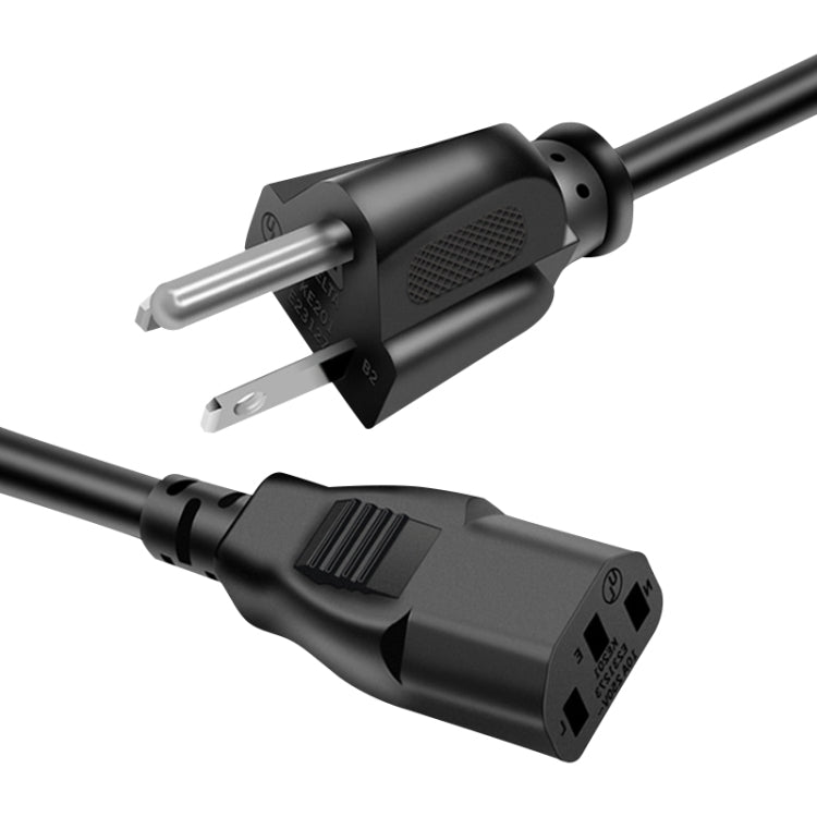 สายไฟ AC โน้ตบุ๊ก US คุณภาพสูง 3 ง่าม ความยาว: 1.8 ม, US Plug, 1.8m