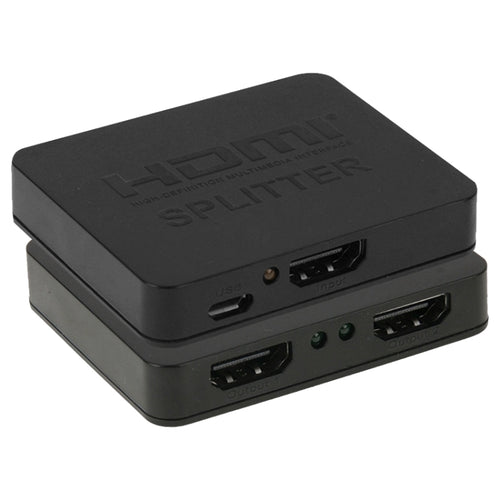 มินิ Full HD 4K 1x2 HDMI 3D V1.4b แยกสำหรับ HDTV / STB / DVD / โปรเจคเตอร์ / DVR, HDMI V1.4b