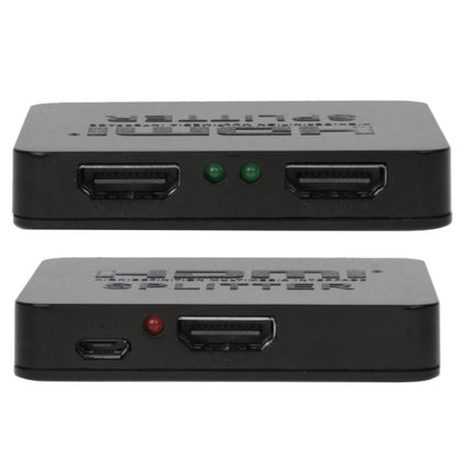 มินิ Full HD 4K 1x2 HDMI 3D V1.4b แยกสำหรับ HDTV / STB / DVD / โปรเจคเตอร์ / DVR, HDMI V1.4b