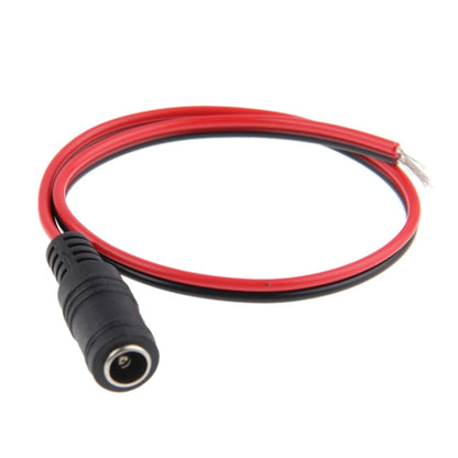 100 ชิ้น 5.5 x 2.1 มม. DC Power หญิงอะแดปเตอร์เชื่อมต่อบาร์เรลสำหรับไฟ LED ควบคุมความยาว: 30 ซม.