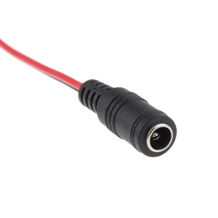 100 ชิ้น 5.5 x 2.1 มม. DC Power หญิงอะแดปเตอร์เชื่อมต่อบาร์เรลสำหรับไฟ LED ควบคุมความยาว: 30 ซม.