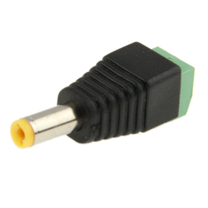 10 ชิ้นสีเขียวชาย DC 5.5 x 2.1 มม. ขั้วต่อสายไฟ, 5.5 x 2.1mm