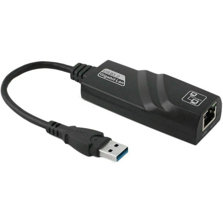 อะแดปเตอร์อีเทอร์เน็ต USB 3.0 10/100/1000Mbps สำหรับแล็ปท็อป Plug and Play, USB 3.0 1000 Mbps