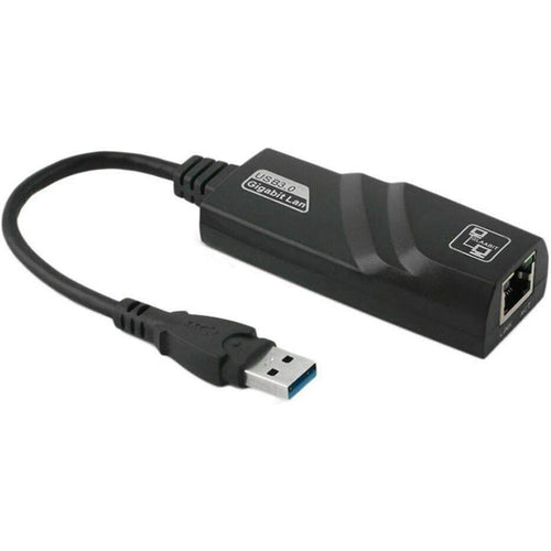 อะแดปเตอร์อีเทอร์เน็ต USB 3.0 10/100/1000Mbps สำหรับแล็ปท็อป Plug and Play, USB 3.0 1000 Mbps