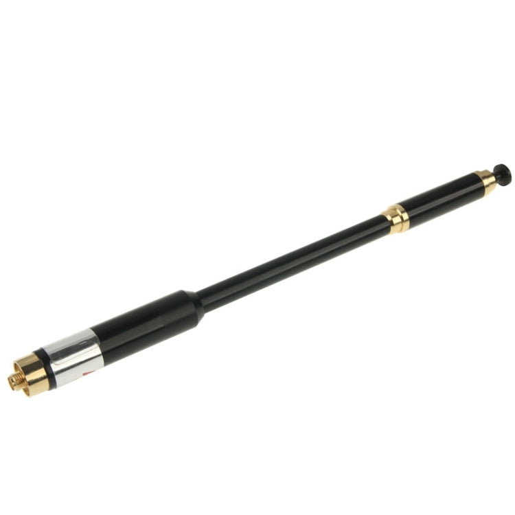 AL-800 Dual Band 144/430MHz High Gain SMA-F Telescopic Handheld Radio เสาอากาศคู่สำหรับเครื่องส่งรับวิทยุ, ความยาวเสาอากาศ: 22 ซม. / 86 ซม.