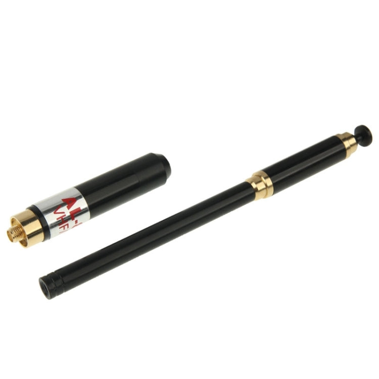 AL-800 Dual Band 144/430MHz High Gain SMA-F Telescopic Handheld Radio เสาอากาศคู่สำหรับเครื่องส่งรับวิทยุ, ความยาวเสาอากาศ: 22 ซม. / 86 ซม.