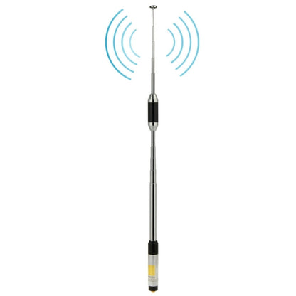 RH770 Dual Band 144 / 430MHz กำไรสูง SMA-F Telescopic เสาอากาศวิทยุมือถือสำหรับเครื่องส่งรับวิทยุ, ความยาวของเสาอากาศ: 93 ซม.