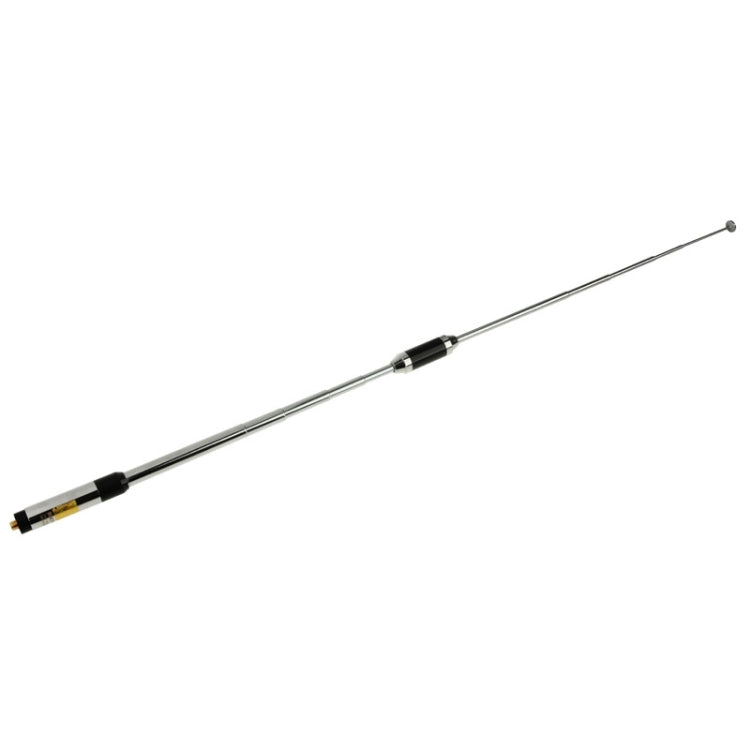 RH770 Dual Band 144 / 430MHz กำไรสูง SMA-F Telescopic เสาอากาศวิทยุมือถือสำหรับเครื่องส่งรับวิทยุ, ความยาวของเสาอากาศ: 93 ซม.