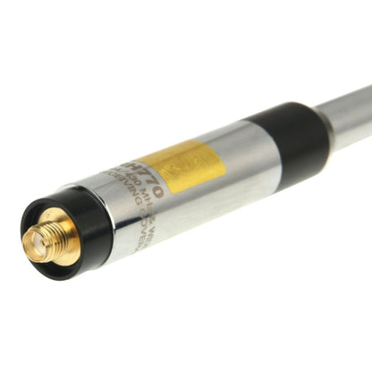 RH770 Dual Band 144 / 430MHz กำไรสูง SMA-F Telescopic เสาอากาศวิทยุมือถือสำหรับเครื่องส่งรับวิทยุ, ความยาวของเสาอากาศ: 93 ซม.