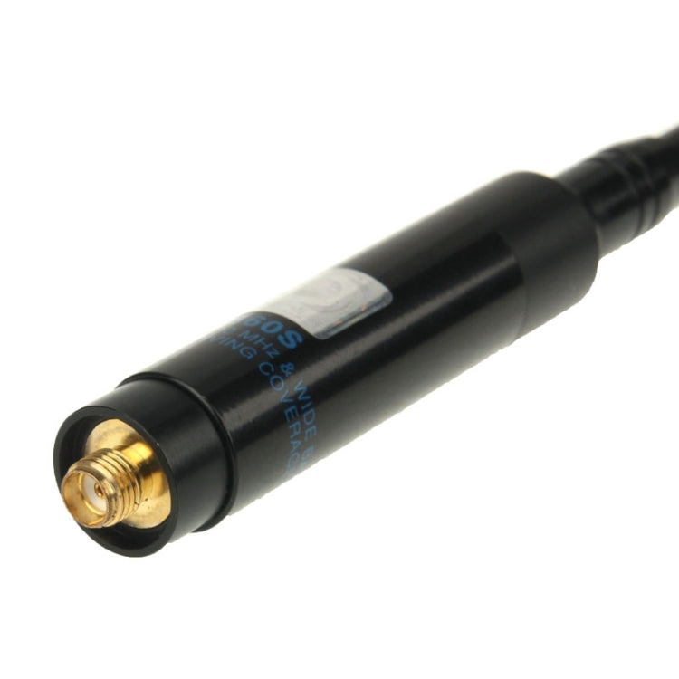 RH660S Dual Band 144 / 430MHz กำไรสูง SMA-F Telescopic เสาอากาศวิทยุมือถือสำหรับเครื่องส่งรับวิทยุ, ความยาวเสาอากาศ: 108.5 ซม.
