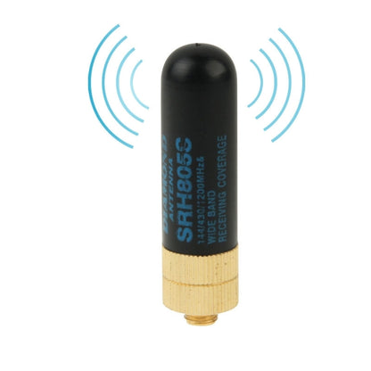 SRH805S สั้น SMA-F Perempuan VHF + UHF Dual Band วิทยุมือถือ Antena, เสาอากาศความยาว: 4.5 ซม.