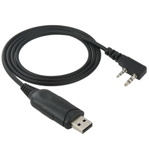 สายเคเบิลโปรแกรม USB สายเคเบิลข้อมูลสำหรับเครื่องส่งรับวิทยุ, ปลั๊ก 3.5 มม. + 2.5 มม. + USB 2.0
