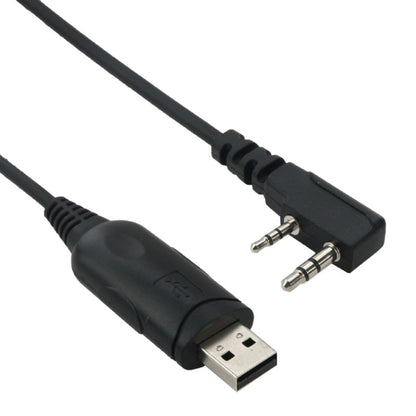สายเคเบิลโปรแกรม USB สายเคเบิลข้อมูลสำหรับเครื่องส่งรับวิทยุ, ปลั๊ก 3.5 มม. + 2.5 มม. + USB 2.0