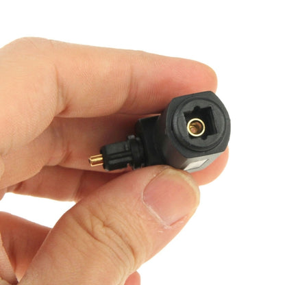 คุณภาพสูงชุบทองสแควร์สแควร์ 90 องศามุมขวา TOSLINK อะแดปเตอร์เสียงดิจิตอล Optical, Round Audio Optical Fiber