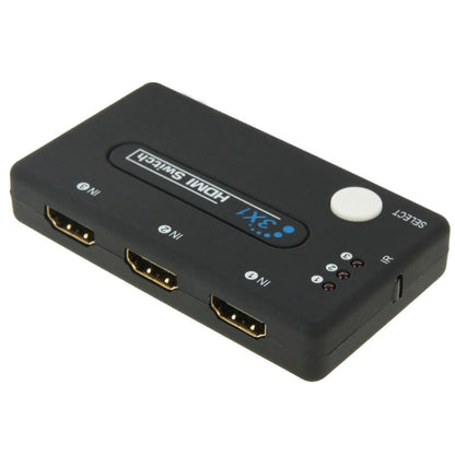 มินิ 3x1 HD 1080P ตัวเลือก HDMI V1.3 พร้อมรีโมทคอนโทรลสำหรับ HDTV / STB / DVD / โปรเจคเตอร์ / DVR, 1x3 HDMI V1.3