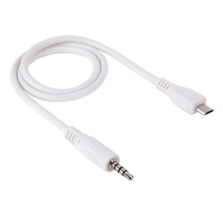 สายเคเบิล Aux เสียงชายขนาด 3.5 มม. ไปยัง Micro USB ความยาว: ประมาณ 50 ซม, Micro USB 50cm