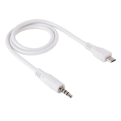 สายเคเบิล Aux เสียงชายขนาด 3.5 มม. ไปยัง Micro USB ความยาว: ประมาณ 50 ซม, Micro USB 50cm