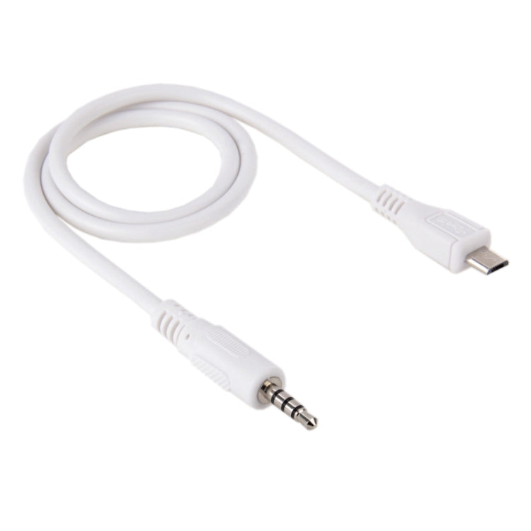 สายเคเบิล Aux เสียงชายขนาด 3.5 มม. ไปยัง Micro USB ความยาว: ประมาณ 50 ซม, Micro USB 50cm