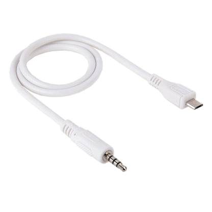สายเคเบิล Aux เสียงชายขนาด 3.5 มม. ไปยัง Micro USB ความยาว: ประมาณ 50 ซม, Micro USB 50cm