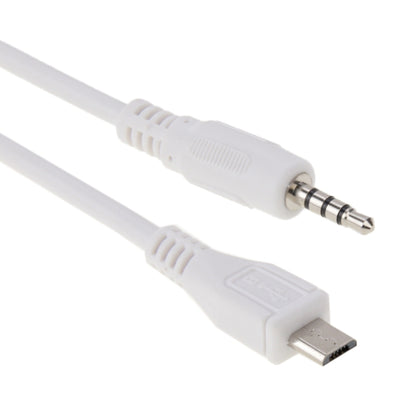 สายเคเบิล Aux เสียงชายขนาด 3.5 มม. ไปยัง Micro USB ความยาว: ประมาณ 50 ซม, Micro USB 50cm