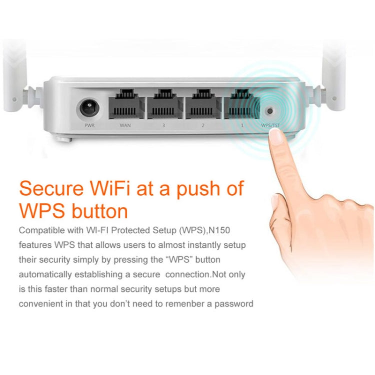 Tenda N301 Wireless N300 เราเตอร์ติดตั้งง่ายความเร็วสูงสุด 300Mbps เซ็นการจัดส่งแบบสุ่ม, N301