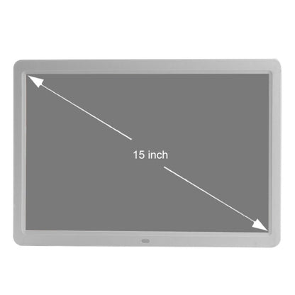 15 นิ้ว 1280 x 800 16: 9 LED Widescreen Suspensibility กรอบรูปดิจิตอลพร้อมตัวยึดและรีโมทคอนโทรลรองรับ SD / MicroSD / MMC / MS / XD / USB Flash Disk, 15 inch