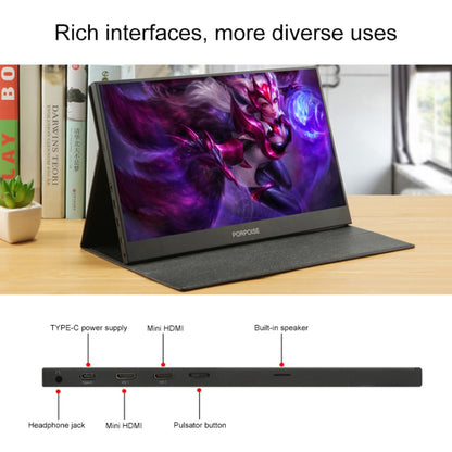 จอแสดงผล LED แบบพกพาขนาด 15.6 นิ้ว 1080P รองรับ HDR, 15.6 inch 1080P