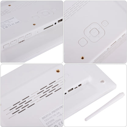 กรอบรูปดิจิตอลขนาด 12.1 นิ้ว พร้อมที่วางและรีโมท โปรแกรม Allwinner F16 รองรับแฟลชดิสก์ SD / MMC / USB, 12.1 Inch