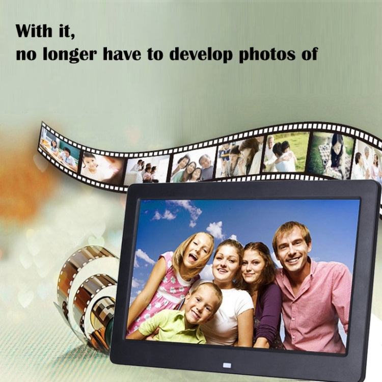 กรอบรูปดิจิตอลจอกว้าง HD ขนาด 10.1 นิ้วพร้อมตัวยึดและรีโมทคอนโทรล, Allwinner E200, นาฬิกาปลุก / เครื่องเล่น MP3 / MP4 / ภาพยนตร์, 10.1 inch Allwinner E200, 10.1 inch/HSD-P503