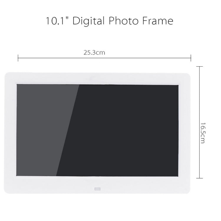 กรอบรูปดิจิตอลจอกว้าง HD ขนาด 10.1 นิ้วพร้อมตัวยึดและรีโมทคอนโทรล, Allwinner E200, นาฬิกาปลุก / เครื่องเล่น MP3 / MP4 / ภาพยนตร์, 10.1 inch Allwinner E200, 10.1 inch/HSD-P503