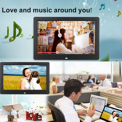 กรอบรูปดิจิตอลจอกว้าง HD ขนาด 10.1 นิ้วพร้อมตัวยึดและรีโมทคอนโทรล, Allwinner E200, นาฬิกาปลุก / เครื่องเล่น MP3 / MP4 / ภาพยนตร์, 10.1 inch Allwinner E200, 10.1 inch/HSD-P503