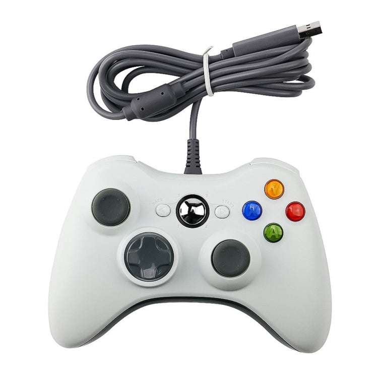 เกมแพดคอนโทรลเลอร์แบบมีสาย USB 2.0 สำหรับ XBOX360, Plug and Play, ความยาวสายเคเบิล: 2.5 ม., For XBOX 360, For XBOX 360 (Black)