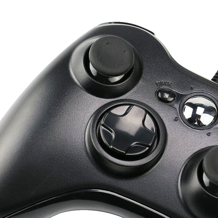 เกมแพดคอนโทรลเลอร์แบบมีสาย USB 2.0 สำหรับ XBOX360, Plug and Play, ความยาวสายเคเบิล: 2.5 ม., For XBOX 360, For XBOX 360 (Black)