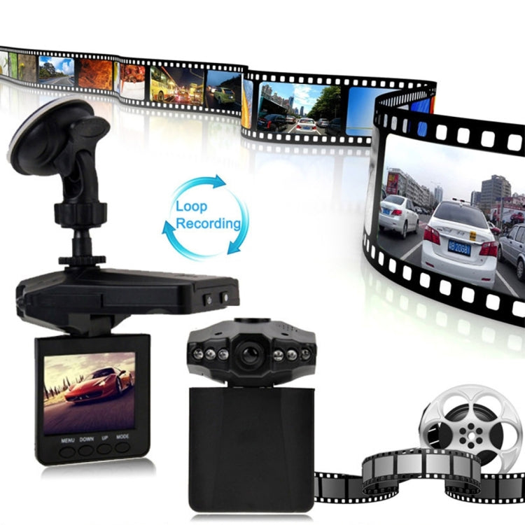 เครื่องบันทึกวิดีโอความละเอียดสูงหน้าจอ 2.5 นิ้ว, ไฟ LED 6 ดวง, รูปแบบวิดีโอ AVI, รองรับการ์ด SD, ฟังก์ชั่นบันทึกแบบวนซ้ำ (โครงการ Generalplus), 2.5 inch