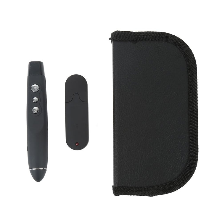 PP-1000 การนำเสนอมัลติมีเดีย PowerPoint Clicker ระยะไกล 2.4GHz RF Laser Pointer พร้อมตัวรับสัญญาณ USB