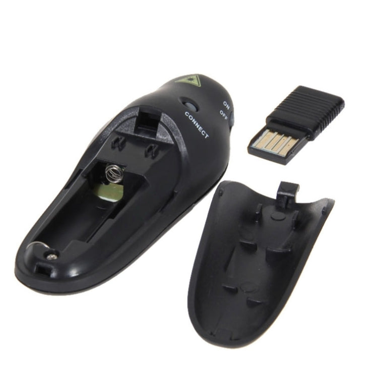 พรีเซนเตอร์มัลติมีเดียพร้อมตัวชี้เลเซอร์และตัวรับสัญญาณ USB สำหรับโปรเจคเตอร์ / PC / แล็ปท็อป ระยะควบคุม: 15 ม, 016