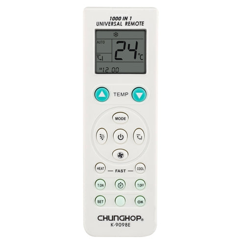 รีโมทแอร์อเนกประสงค์ Chunghop (K-9098E), K-9098E