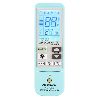 K-209ES รีโมทคอนโทรลเครื่องปรับอากาศอเนกประสงค์ รองรับฟังก์ชันเทอร์โมมิเตอร์
