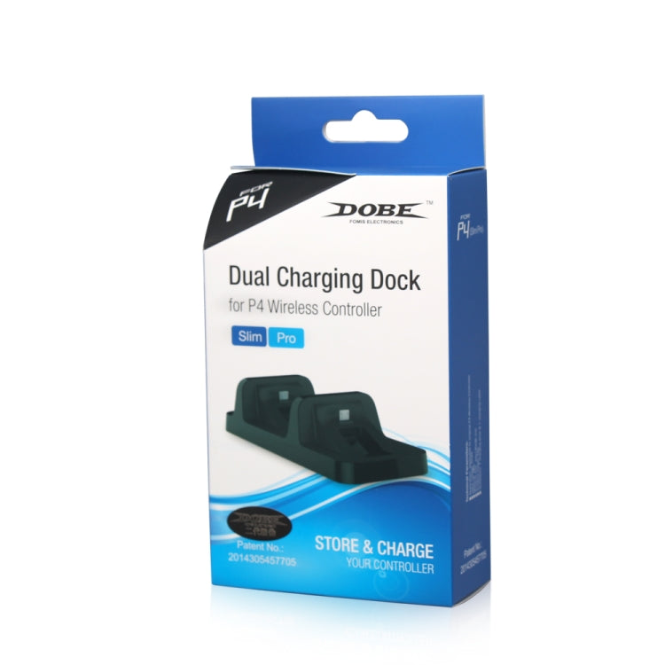 DOBE USB Dual Charger Dock Station สำหรับ PS4 คอนโทรลเลอร์ไร้สาย (TP4-002), TP4-002