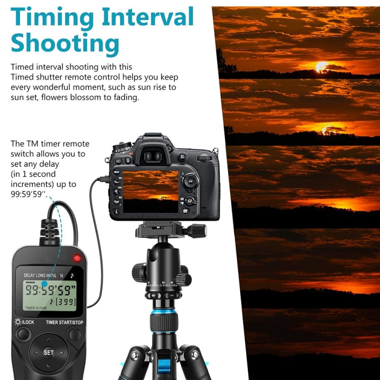 Aputure AP-TR3N LCD Timer รีโมทคอนโทรลสำหรับ Nikon D5100,D3100,D7000,D5000,D90, AP-TR3N