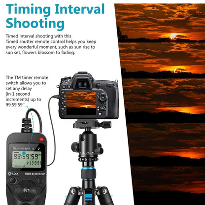 Aputure AP-TR3N LCD Timer รีโมทคอนโทรลสำหรับ Nikon D5100,D3100,D7000,D5000,D90, AP-TR3N