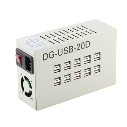60W 12A 20 พอร์ต USB Fast Charger Station Travel Desktop Charger Power Adapter