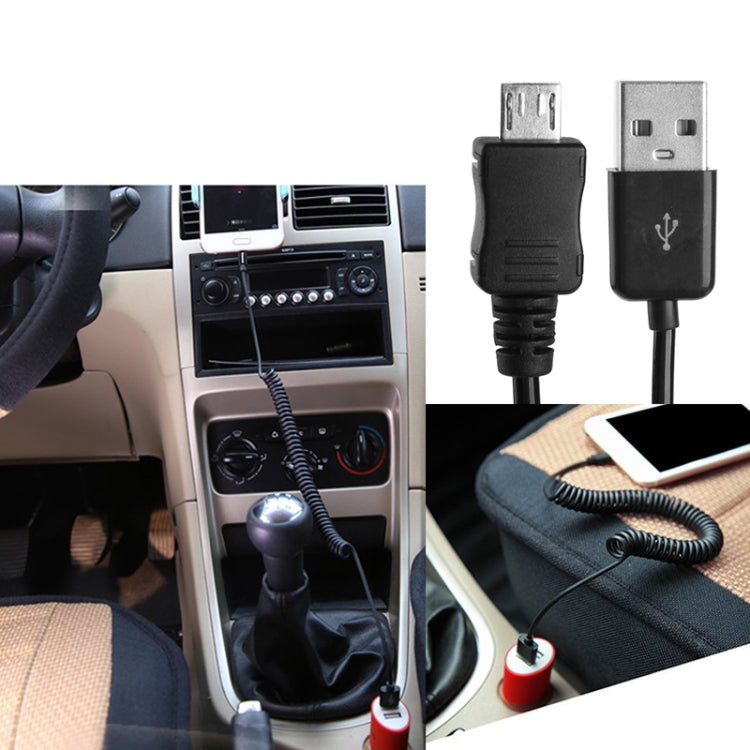การชาร์จซิงค์ข้อมูล Micro USB ยาว 2 ม. สายเคเบิลแบบขด / สายสปริง