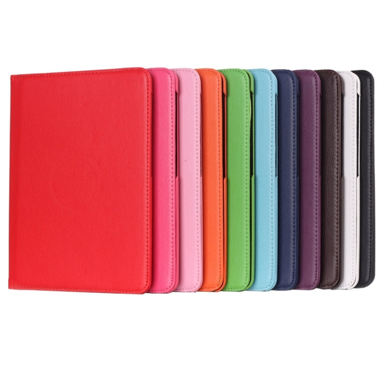 เคสหนังหมุนได้ 360 องศาเนื้อลิ้นจี่พร้อมที่วางอเนกประสงค์สำหรับ Galaxy Tab S2 9.7