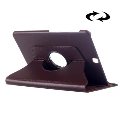 เคสหนังหมุนได้ 360 องศาเนื้อลิ้นจี่พร้อมที่วางอเนกประสงค์สำหรับ Galaxy Tab S2 9.7