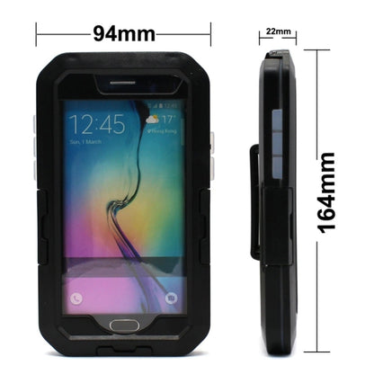 สำหรับ Galaxy S6 edge/G925 IPX4 กันน้ำกันกระแทกกรณียากพร้อมที่ยึดแฮนด์จักรยาน, For Galaxy S6 edge