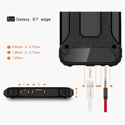 สำหรับ Galaxy S7 Edge / G935 Tough Armor TPU + PC เคสรวม, For Galaxy S7 Edge, For Samsung Galaxy S7 Edge